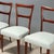 Vintage Chairs in Mahogany and Fabric, Italy, 1950s, Set of 4 For Sale - Image 3 of 9