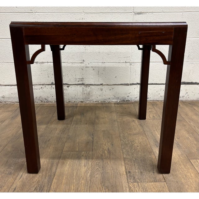 Brown Vintage Qing or Ming Dynasty Style Chinoiserie Style Square Coffee Table For Sale - Image 8 of 10