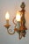 Florentine Hollywood Regency 2-Light Wall Lamp, Italy, 1970s For Sale - Image 4 of 7
