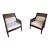 1990s Pair of Cane Accent Chairs For Sale