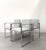 Palecek MCM Palecek Chrome Upholstered Arm Chairs - Set of 4 For Sale - Image 4 of 8