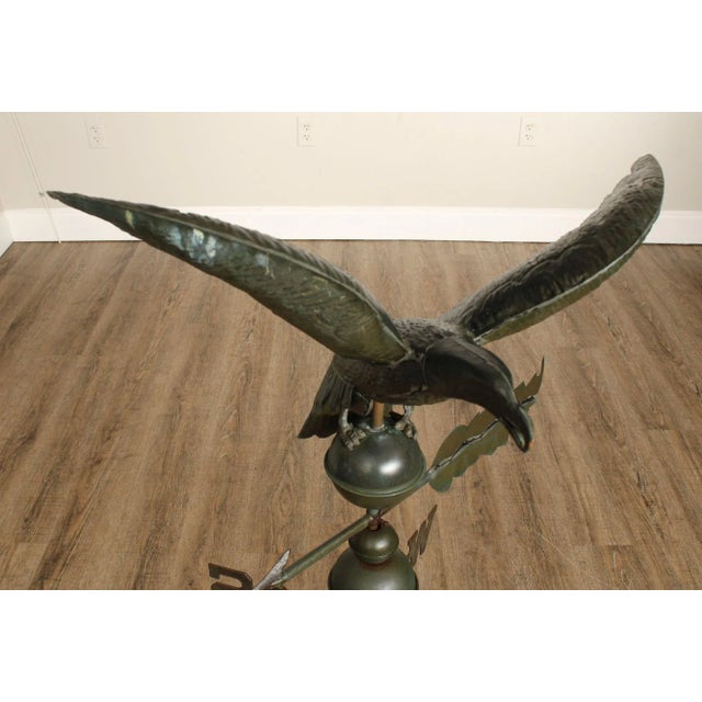 Vintage Copper Eagle Weathervane For Sale - Image 12 of 12