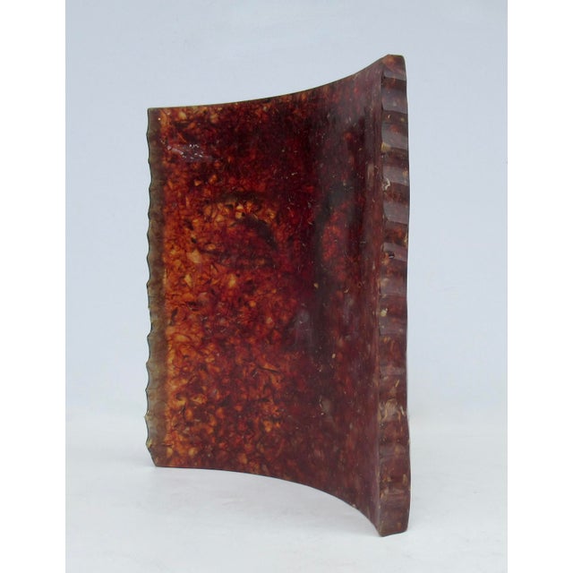 Asian Cast Resin Buddha Face in a Tortoise Shell Look, Decorative Accent Piece For Sale - Image 11 of 16