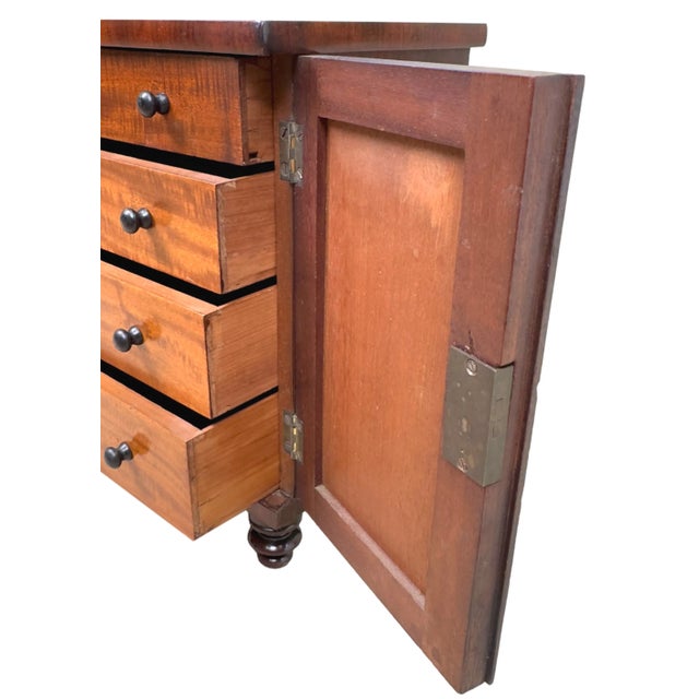 Early 19th Century Small Regency Mahogany Cabinet, 1820 For Sale - Image 5 of 11
