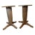Pair of French Art Deco Style Oak Side Tables, Styled After Charles Dudouyt For Sale