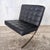 Contemporary Mid-Century Black Leather & Chrome Barcelona Chair For Sale - Image 3 of 11
