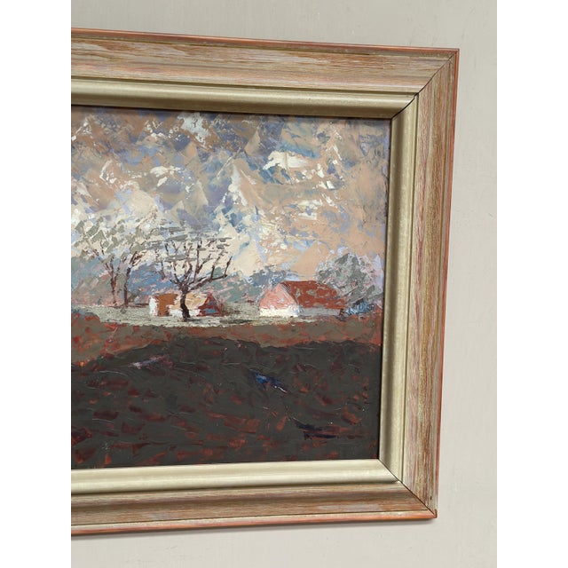 Bertil Wahlberg, Landscape, 1950s, Oil Painting on Panel, Framed For Sale - Image 17 of 18