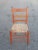 Late 19th Century Late 19th Century Primitive Shaker Maple Farmhouse Ladder Back Rush Accent Chair For Sale - Image 5 of 7