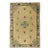 1900s Beige Floral Minimalist Deco Antique Peking Wool Knotted Small Rug For Sale