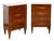 Antique Lombard Louis XVI Nightstands in Polychrome Wood, 19th Century, Set of 2 For Sale