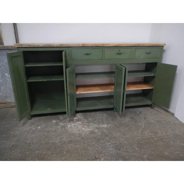 Vintage Fir Wood Sideboard, 1960s For Sale - Image 4 of 14