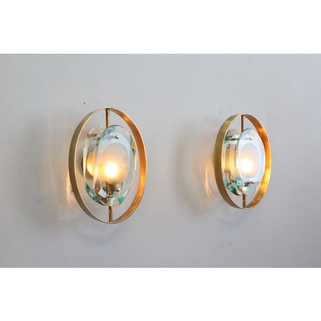 Model 2240 Wall Lights by Max Ingrand for Fontana Arte, 1959, Set of 2 For Sale - Image 13 of 17