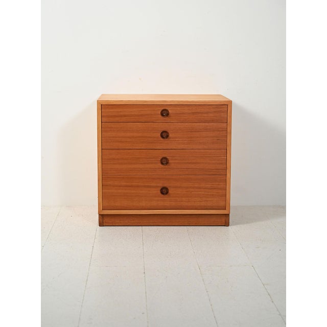 Danish Beech and Teak Chest of Drawers by Børge Mogensen for Karl Andersson & Söner, 1960s For Sale - Image 13 of 13
