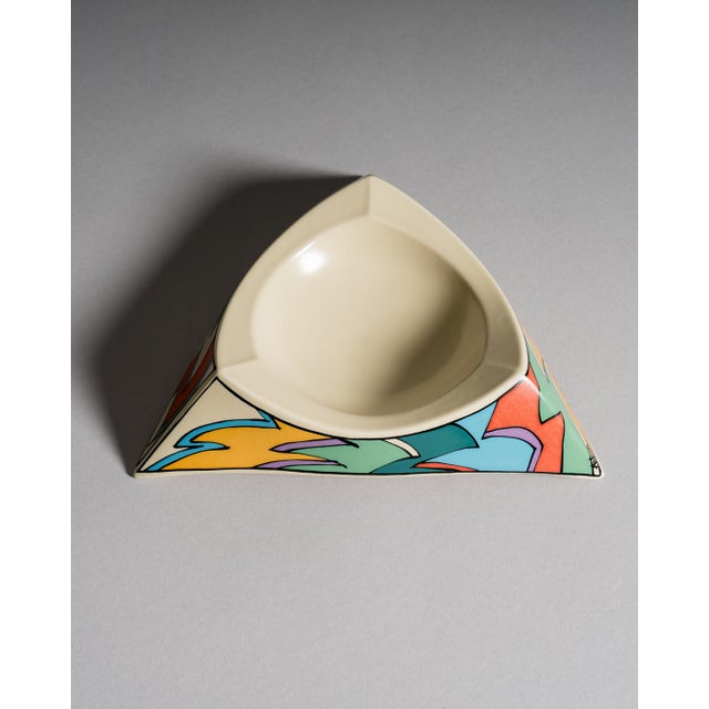 1990s Flash Porcelain Vase Duo and Ashtray by Dorothy Hafner for Rosenthal, 1980s, Set of 3 For Sale - Image 5 of 15