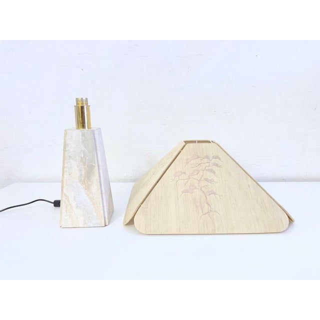 Large Table Lamp with Marble Base by Ruf Design, 1970s For Sale - Image 12 of 18