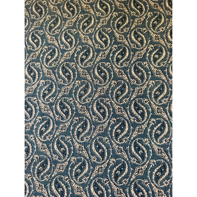 Michael S Smith Michael S Smith Jasper 3 Yards Gainsborough Paisley Indigo Fabric For Sale - Image 4 of 8