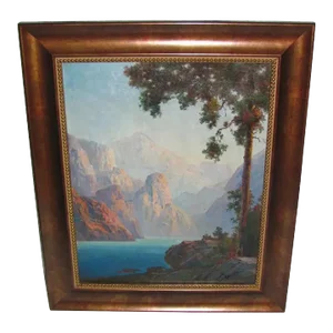 American Oil on Canvas Painting Florence Abbott Early 20th Century