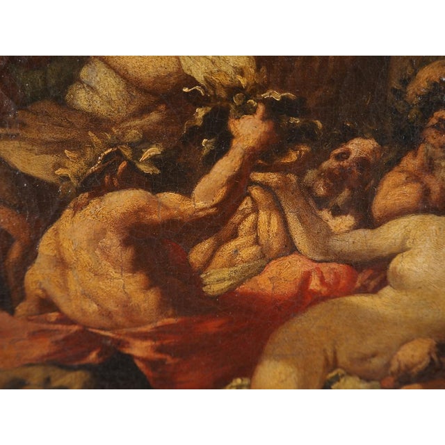French School Artist, Bacchanales, 18th Century, Oil on Canvas For Sale - Image 16 of 18