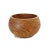 Simple smooth round teak wood bowl. Each unique in beautiful natural tones and grain. Each is sold individually.