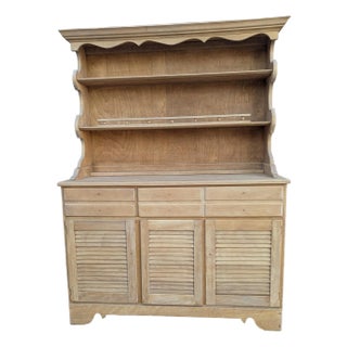 Unfinished 1970s Ethan Allen Open Maple Hutch For Sale