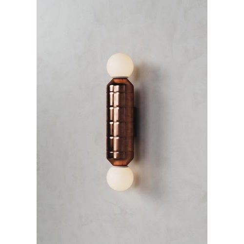 Ceramic Navazi Medium Wall Lamp in Scorched Coal Ceramic and Glass by Svitanok For Sale - Image 7 of 18