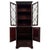 An elegant 19th-century English cabinet, finely crafted from mahogany and distinguished by its glazed upper section,...