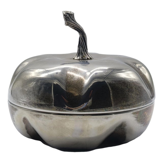 Silver Plated Decorative Box from Christian Dior, 1970s For Sale