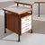 1950s Corner Desk in Painted Metal, Wood, Formica, and Brass by Sergio Coradeschi, 1950s For Sale - Image 5 of 7