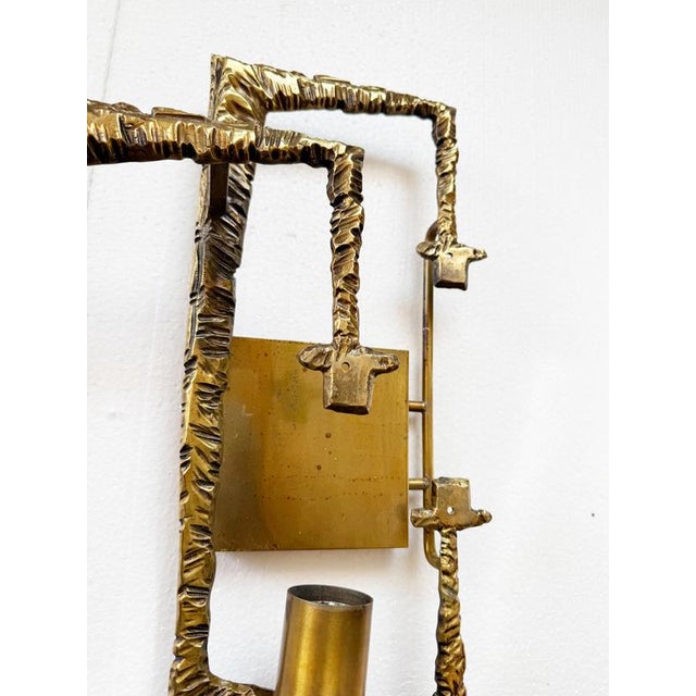 Sconces Bronze Frames without Glasses by Angelo Brotto for Esperia, 1960s, Set of 2 For Sale - Image 3 of 10