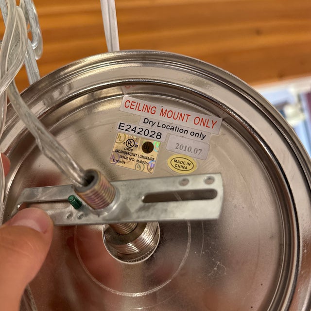 Robert Abbey Robert Abbey Porter Nickel Light Pendant For Sale - Image 4 of 12