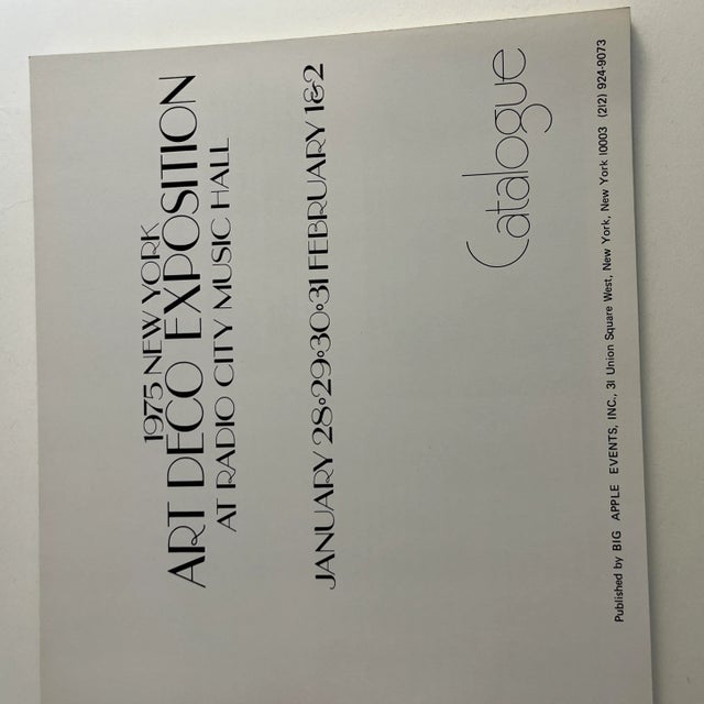 Wonderful small soft cover book, Art Deco Exposition at Radio City Music Hall, New York City, 1975. About 48pp....