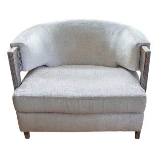 Weiman Kelsey Grand Modern Barrel Club Chair For Sale