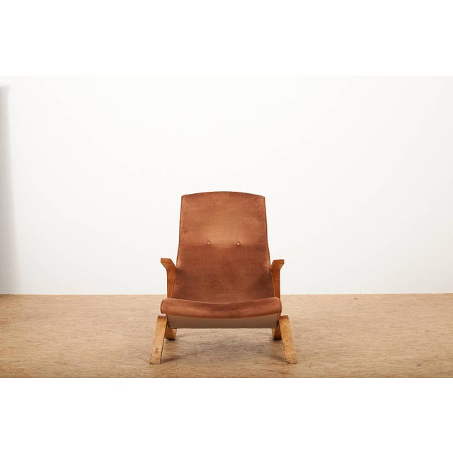 Grasshopper Armchair with Molded Plywood Frame by Eero Saarinen for Knoll International, 1946, in Good conditions....