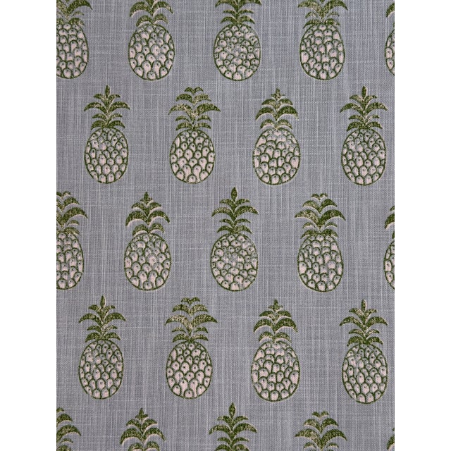 2020s Schumacher 181020 Piña Cove Indoor Outdoor Aquamarine Fabric 2 Yards For Sale - Image 5 of 6