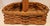 1990s Vintage Handmade Woven Natural Wood Basket With Handle 12.25" X 10.75" For Sale - Image 5 of 9