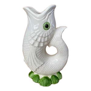 Vintage 1985 Fitz & Floyd Figural Fish Pitcher – Coastal Gurgle Style.