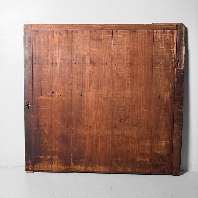 Wood Antique Japanese Wooden Wall Panel, 1890s For Sale - Image 7 of 13
