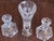 Fostoria Coin Clear Glass 3‑Piece Set – 8" Vase & Candleholders Mid‑Century 50s For Sale In Panama City, FL - Image 6 of 9