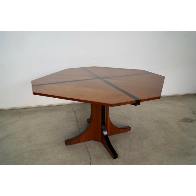 Wood 1960’s Mid-Century Modern John Kapel Walnut X Dining Table For Sale - Image 7 of 12