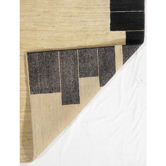 1980s 1980s Modern Hand-Knotted Persian Gabbeh Wool Rug 5'8" X 7'11" For Sale - Image 5 of 5