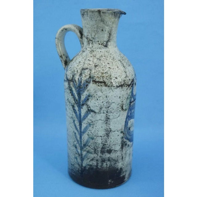 20th Century Ceramic Jug Vase by Atelier Le Mûrier of Gustave Reynaud, Vallauris France., 1950s For Sale - Image 6 of 18