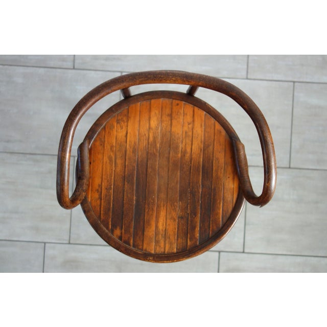Children's High Stool in Bentwood, 1890 For Sale - Image 10 of 12