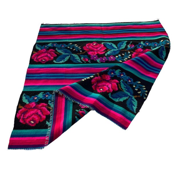 Textile Turkish Kilim Rug, 1940s For Sale - Image 7 of 11