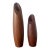 A Pair of Modernist MCM Solid Teak Bud Vases, Circa 1970 For Sale