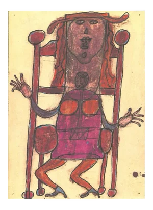 Jean Dubuffet, Composition, Lithograph, 1982