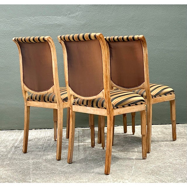Vintage Deco Carved Dining Chairs - Set of 4 For Sale In West Palm - Image 6 of 12