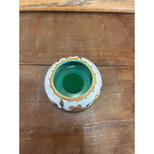 1900 - 1909 Antique Ceramic Hand Painted Bowl Imported From Holland. Circa 1903 For Sale - Image 5 of 8