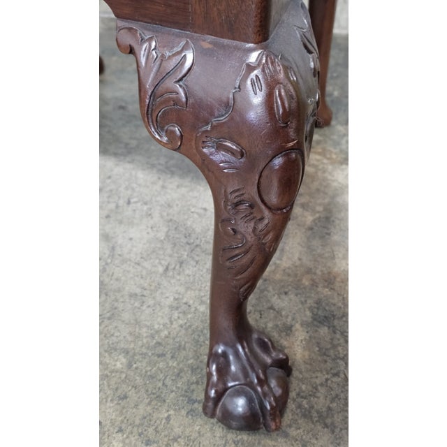 Late 20th Century Set of 8 Baker Stately Homes Mahogany Chippendale Dining Chairs Claw and Ball For Sale - Image 11 of 18
