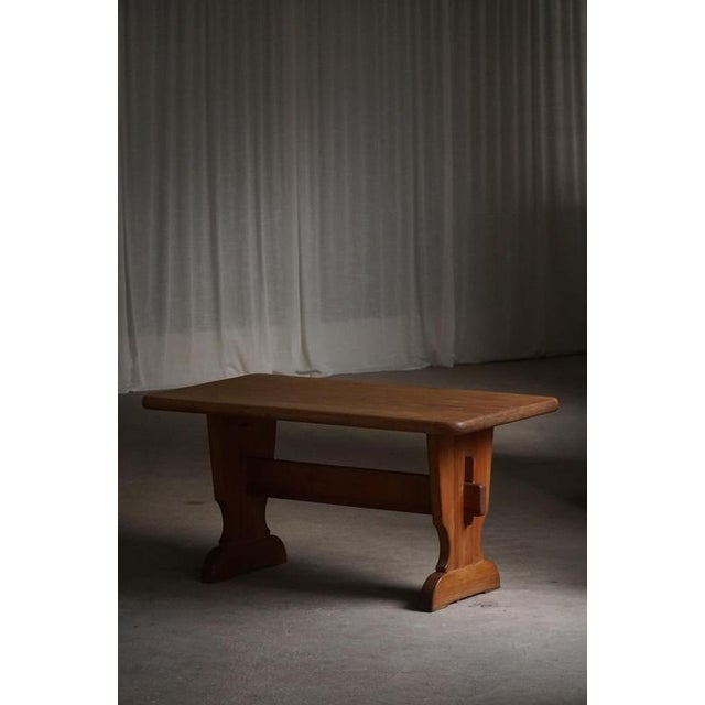 Gold Swedish Pine Dining Table from Åby Möbelfabrik, 1940s For Sale - Image 8 of 17