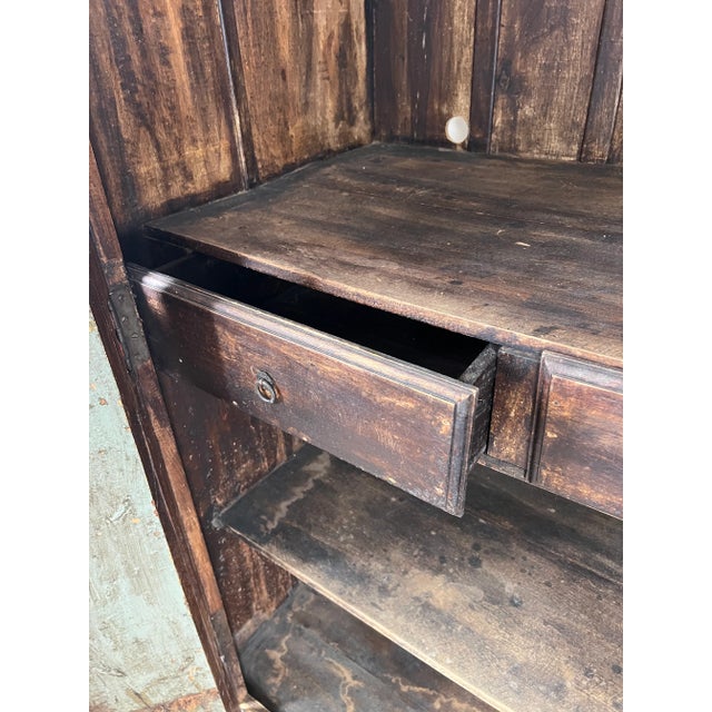Repurposed Antique Indian Carved Door Armoire For Sale - Image 16 of 16